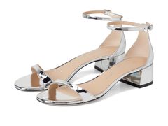 スチュアート ワイツマン レディース シューズ ヒール Stuart Weitzmanudist Block 35 Silver シルバー