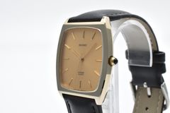 CITIZEN シチズン Exceed 4-798228 クオーツ 腕時計 ゴールド 文字盤 ゴールドカラー 革ベルト レザー 1980年代 ヴィンテージ ビンテージ ユニセックス メンズ レディース 中古