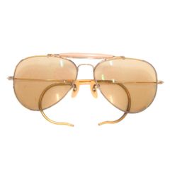 レイバン RAY BAN RB3030 ティアドロップ サングラス ダブルブリッジ 58口14 ゴールドカラー /JS ■GY11