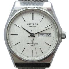 シチズン CITIZEN 2850-261216 腕時計 ウォッチ クォーツ カレンダー付き 白文字盤 シルバー色 ■GY18 /MQ