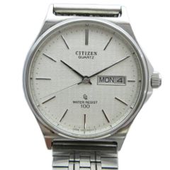 シチズン CITIZEN 4-213599 腕時計 クォーツ ウォッチ カレンダー付き シルバー色 ■GY18 /MQ