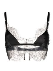 DOLCE & GABBANA LACE DETAIL SILK BRA 送料無料
