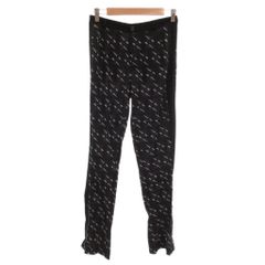 ディーゼルブラックゴールド DIESEL BLACK GOLD 美品 パンツ スラックス 36 黒 ブラック フルレングス 総柄 /NL ■ECF007