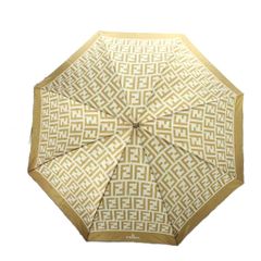 フェンディ FENDI 雨傘 折りたたみ傘 ズッカ柄 総柄 ロゴ 茶 ブラウン ■GY18 /MQ ■OH