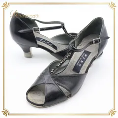 社交ダンス 衣装 ラテン 24 1/2CM WING 靴 シューズ レディース ブラック系 黒 ラメ 日本製 ダンス ヒール 練習 舞台 イベント ブラック ダンス用 練習用 舞台衣装 発表会用 イベント用 社交ダンス靴 おしゃれ