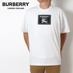 バーバリー BURBERRY  ROUNDWOOD EKDアップリケ オーバーサイズTシャツ【WHITE】 8064397  WHITE/【2023SS】m-tops