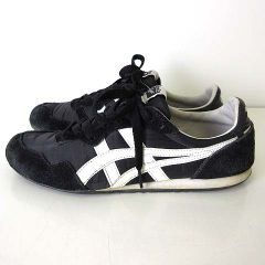 오니츠카 타이거 Onitsuka Tiger 세라노 SERRANO 운동화 신발 23.5cm 블랙 블랙 1183B400 콧구두