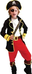 vimare 子供用 海賊 コスプレ 6点 セット カリブ イベント 衣装 ハロウィン 男の子( M)