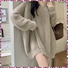 送料無料 ニットワンピース レディース ニット長袖 セータードレス 無地ワンピース Vネック ゆったり シャギー 着回し 大人 シンプル カジュアル セクシー きれいめ ニットトップス 膝上丈ワンピース 韓国ファッション