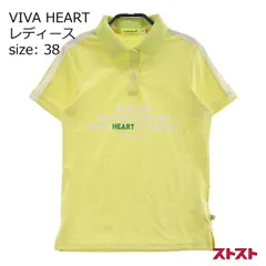 VIVA HEART ビバハート 半袖ポロシャツ イエロー系 38 [240001924594]#