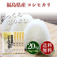 福島県産 コシヒカリ 白米 20kg お米 20キロ 新米