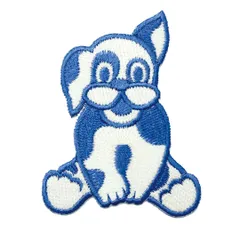 ワッペン アイロン ドッグ DOG 犬 キャラクター ワンちゃん 動物 アップリケ わっぺん wappen アイロンで簡単貼り付け