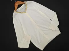 MACPHEE マカフィー トゥモローランド リネン混 ビジュー ニット カーディガン size1/白 ■◇ レディース