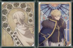 [중고] 원화 일러스트 보드 Fate/Grand Order -신성 원탁 영역 카멜롯- 제3탄 특전 첨부 예매권 특전 폴더 첨부 클리어 인물 A