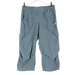 美品 FILA フィラ ワンポイント刺繍 ロングジャージパンツ M ブルー メンズ 古着