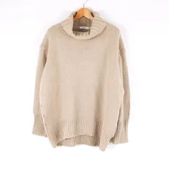 ニコアンド ニット セーター 長袖 ハイネック ウール混 シンプル 無地 トップス レディース 3サイズ ベージュ niko and... 【中古】