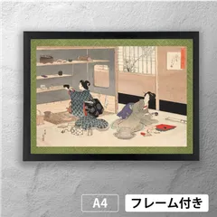 口絵木版画二枚入上巻年方画下巻永洗画 小説日本女禮式大全初版二冊売り 木箱付き 口絵木版画二枚入上巻年方画下巻永洗画 小説日本