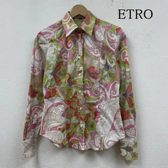 ★美品  秋色 ETRO エトロ シルク100% ブラウス シャツ イタリア製 楽天市場】古着 未使用 ETRO エトロ イタリア製 シルク 総柄