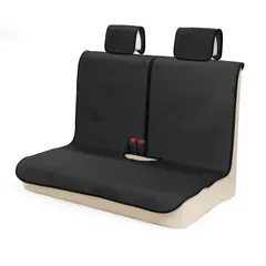 【人気商品】後席用 防水 軽自動車適用 ずれにくい SBRボンディング TanYooカーシートカバー シート保護 ブラック（ヘッドレストカバー付き）