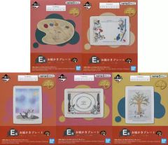 [중고] 접시·찻잔 전 5종 세트 그림 그리기 플레이트 [이치반 복권 Pokemon EIEVUI & Colorful Art] E상