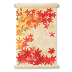 新品　掛け軸　紅葉 楽天市場】掛け軸 もみじの通販