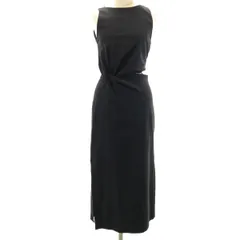 未使用 ZARA ザラ ノースリーブ ロングワンピース XS ブラック レディース 古着