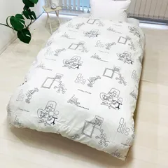 【特価セール】ディズニー 綿100 キャラクター 150x210cm グッズ ミッキーマウス シングル リビング 掛け布団カバー ホワイト モリシタ 4621358 MORIPiLOのサムネイル