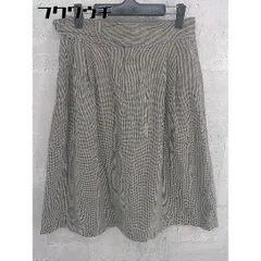 ◇ INES DE LA FRESSANGE イネスドラフレサンジュ UNIQLO 総柄 膝下丈 スカート サイズウエスト64㎝ ベージュ レディース 【中古】 【1002801952730】