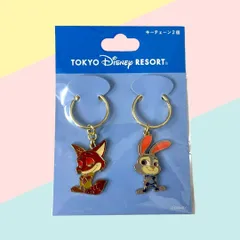 ディズニー キーチェーン 2個【ニック・ワイルド＆ジュディ・ホップス】ズートピア 東京ディズニーリゾート TDR