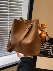 大容量 バッグ レディース  ファッション ショルダー 斜め掛け レトロ ハンドバッグ バケツ型 通勤 旅行用 おしゃれ M250310-2773