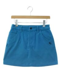 【美品Bランク】パーリーゲイツ｜レディース｜スカート｜0｜ブルー｜中古ゴルフウェア
