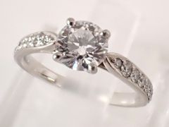 TIFFANY&Co.(ティファニー) Pt950 プラチナ ハーモニーハーフエタニティダイヤリング 0.66ct ダイヤモンド リング 3.1g