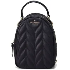 ケイトスペード リュック katespade スムースレザー ブライアー レーン キルティング ミニ コンバーチブル 3WAY 斜めがけ ショルダー ハンド バッグ リュックサック バックパック ブラック WKRU6164