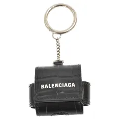 BALENCIAGA (バレンシアガ) CASH AIRPODS PRO クロコ 型押し イヤホンケース レザー エアポッズ エアーポッズ ホルダー 655679 ブラックのサムネイル