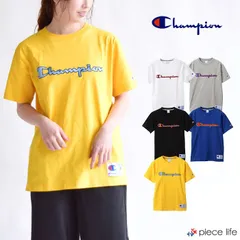正規取扱店 Champion チャンピオン 半袖 Tシャツ ロゴ刺繍 S M L ホワイト グレー ブラック イエロー C3-Q301
