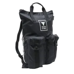 [アンダーアーマー] UA PROJECT ROCK GYM SACK [Black / Black / Summit White]