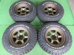 ランクル用　希少モデル！　レイズ　ＴＥ３７Ｘ　8J-16 6H139.7 +0　程度良好、走行距離１００ｋｍ未満です♪