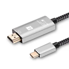 【人気商品】CLDAY USB Type C to HDMI交換ケーブル USB3.1 Thunderbolt 3 to 4K映像出力 1.8m アダプタ MacBook Pro/MacBook Air 2018/USB C デバイス等対応