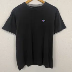Champion チャンピオン Tシャツ 半袖 ワンポイント刺繍ロゴ ブラック Mサイズ メンズ 古着 アメカジ ストリート