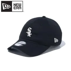 新品 ニューエラ NEWERA 正規品 キャップ CAP 帽子 9TWENTY シカゴ ホワイトソックス SOX メジャー ロゴ刺繍 チェーンステッチ ユニセックス メンズ レディース 黒ブラック 13751110