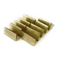 日本製 アンティーク 真鍮　ブラス カードスタンド ノーマルサイズ １０個セット　メール便発送