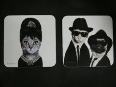 ■ 未使用 PETS ROCK ペッツロック コースター 2枚 セット