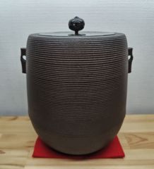 糸目筒釜 しきの釜 錆びない 茶道具 - メルカリ