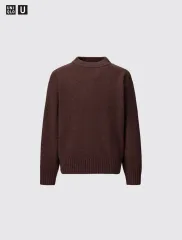 イタリア製 LEMAIRE ソフト シェットランド ウール クルーネック ニット inveral04003pina.jpg