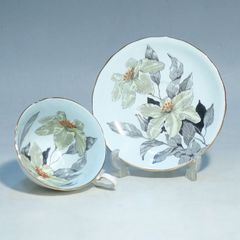 ウィンザー ボーンチャイナ ティーカップ＆ソーサー イギリス アンティーク 水色