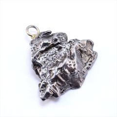 カンポデルシエロ 隕石 12.1g 鉄隕石 原石 ネックレス ペンダント トップ アクセサリー P2553