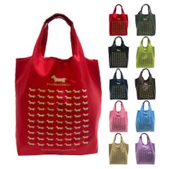 犬好きの方へ♪ 軽量エコバッグ 3L01 [WHOLLY ウォーリー] くり手 小さめ イヌ 買い物 ショッピング コンパクト かわいい マルシェバッグ