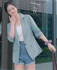 テーラードジャケット レディース 春 夏 スーツ ジャケット アウター 黒 サマージャケット 七分袖 きれいめ 大きいサイズ 白 3L カジュアル オフィス  vii3w033344