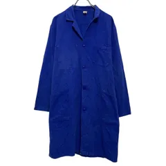 ショップコート M 程 ブルー ワーク ラボコート コットン 古着卸 アメリカ仕入 a610-7249