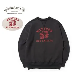 warehouse bodies ラグランスウェットブルドッグ赤42